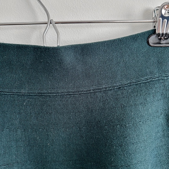 Aritzia Talula Knit Mini Skirt Green Circle Skirt Soft Cotton Size S - Picture 6 of 6